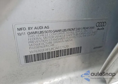 2012 Audi A4 Premium Plus из США, поврежденный, VIN WAUWFAFL8CA077520